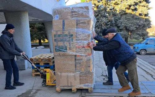 Доставили 23 палети допомоги для мешканців Чорнобаївської громади