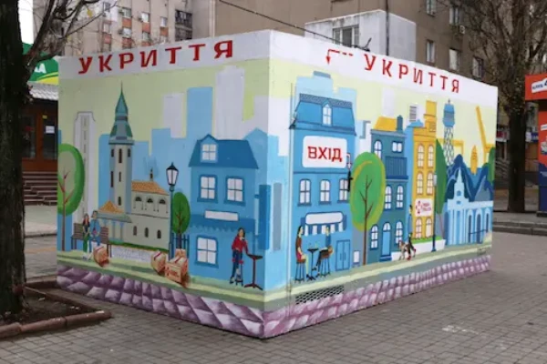 Built and installed a mobile shelter in one of the most dangerous areas of Mykolaiv